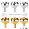 Outras ferramentas de cozinha 3 cores Mini Mini Funil por embalagem Small Transfer Diffuser Injeção líquida Drop Drop Garden Home Garden Otwkv