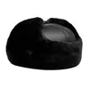Berets GPBD Winter Warm Beanie Men's Leather Hat Head Layer Dome Cap Outdoor Ear Protection Lei Feng