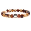 Chakra con perline Striscia di agata Bracciale con fili di pietra Bracciale con zampa di cane Artiglio di guarigione Energia Yoga Per uomo Donna Gioielli Regali Drop Delive Dhoei