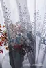 Gordijn woonkamer slaapkamer stof kleine frisse kleur bijpassende gradiënt bloem geborduurd raamscherm