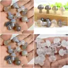 Stone 20mm Mini Mushroom Plant Staty Ornament Grey Agate Carving Home Decoration Crystal Polishing Gem Drop Delivery Jewely Dhu3L