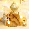 Décorations de Noël PVC blanc flocage mini arbre de bureau ornements