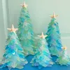 Christmas Decorations Creative Unique Blue Tree Ocean Beach Resin Home Decoration For