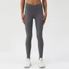 Actieve broek vaste kleur zachte fitness hoge taille yoga leggings compressie vrouwen sport pant front kruis uitgebreide training joggen