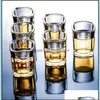 Wine Glasses Thickened Mini Beer Cup Transparent Whiskey Wines Glass Lead Crystal Cups Bar Ktv Drinkware Drop Delivery Home Garden K Ot4D2