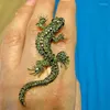 Brooches Rhinestone Lizard Vintage Animal Brooch Pin Full Inlay Suit Accessories Gift