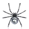 Broszki szpilki moda kreatywność czarna pająka metalowa broszka wysokiej jakości prezent żeński