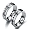 Anneaux de mariage 6mm promis pour amoureux couleur or acier inoxydable Couple hommes femmes fiançailles je t'aime bague cadeaux