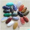 Perles de cabochons de cabine de forme ovale naturelle assortie de pierre pour les accessoires de bijoux faisant la livraison de baisse de 15X30Mm Dhhbv