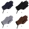 Cycling Gloves 1 Pair Autumn Soft Cloth Adults Winter Hiking Traveling Riding Sports Portable Warm Mittens Solid Color