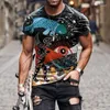 T-shirts pour hommes chemise décontractée hommes Graffiti 3D imprimé mode à manches courtes vêtements d'été hauts taille XXS-4XL MY403