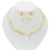 Halskette Ohrringe Set Mode Brasilien vergoldet Schmuck Jahr Geschenk Bankett Party Damen HV21080720