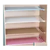 Förvaringshållare rack justerbar garderob arrangör hyllväggmonterad kök rack utrymme sparar garderob dekorativa shees skåp 5 dh2lk