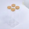 Storage Bottles 6 PC 47 180mm 240ml Cork Stopper Glass Spicy Jar 200cc Bottle Food Containers Large Spice Candy Jars Vials