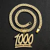 Другие модные аксессуары Ожерелья с подвесками Woo Baby Iced Out для мужчин Хип-хоп Кубинская цепь Женщины и ожерелье по контракту Колье Колье Dht6E