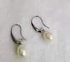 Necklace Earrings Set Women Jewelry 8-9mm Bright Green Stone WHITE Pearl 2 ROWS Dangle Hook Earring Natural Freshwater