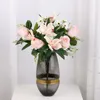 Decorative Flowers Artificial Silk Orchid Rose Mixed Bouquet Simulation Green Plant Wedding Hall Layout Home Garden Flower Arrangement