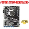 Schede madri B75 Scheda madre mineraria ETH G550 Cavo interruttore CPU SATA Pad termico LGA1155 12 PCIE A USB DDR3