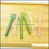 Tubos de fumantes QBSOMK 10cm EST COLORF PYREX GLASS BURNER TUBO TUBO TOBCCO HERB RESPONDENDO 396 R2 DROW DROW HOME GARDEN HOMEMES S DH0LX