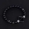 Strand Onyx Obsidian Bracelets for Women Piramid Tiger Eye Crystal Bracelet Jóias de pedra natural