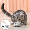 Кошачьи игрушки моделирование мыши интеллектуальные интерактивные электрические электрические игрушечные игрушечные тизер, самостоятельный USB-зарядка мышей котенок