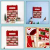 Dekoracje świąteczne drukowane kalendarz torby festiwal kreatywny mtilayer cukierki
