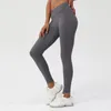 Active Pants Solid Color Soft Fitness High midja Yoga Leggings Compression Women Sports Pant Cross Comprehensive Training Jogging