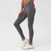 Actieve broek vaste kleur zachte fitness hoge taille yoga leggings compressie vrouwen sport pant front kruis uitgebreide training joggen