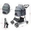 Housses de siège de voiture pour chien Pet Cat Poussette Sac de transport Pliant Born Baby Pull Cart Transporteur à quatre roues Voyage