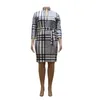 Robes décontractées grande taille femmes Plaid mode classique vêtements grandes tailles robe Slim Plaids jupe femmes jupes à la mode L-5XL