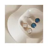 Stud Fashion Jewelry S925 Sier Post Earrings Cute Geometic Square Drop Delivery Dh2P8