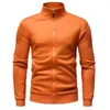 Sweat à capuche pour homme Pull pour homme Casual Sports Youth Solid Color Fleece Zipper Cardigan Jacket