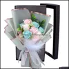 Couronnes de fleurs décoratives 11 pièces, savon créatif fait à la main, Bouquet de roses, boîte-cadeau, fleur de simulation, décoration d'anniversaire pour la saint-valentin, Drop D Ot0T5