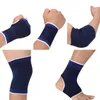 Ginocchiere Gomitiere 1 paio Cuscinetti sportivi Uomo Donna Supporto elastico per caviglia Attrezzatura per il fitness Protezione per pallacanestro Pallavolo