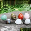 Stone Natural Crystal Ornaments Canved Stberry Craft Chakra Reiki Healing Quartz Mineral Tuimed Gemstones Hand Decor Crafts Dr Dhyzo