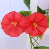 Dekoratif çiçekler! 1pcs (7 renk) Yüksek dereceli simülasyon Sabah Glory Vine Tohumları Bahçe ve Veranda Saksı Bitki