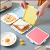 Scatole per il pranzo Borse Sandwich Sile Box Custodia per alimenti Riutilizzabile Contenitore per microonde Drop Delivery Casa Giardino Cucina Sala da pranzo Bar Organi Ot7Ei