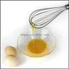 Outils d'oeufs Fouet en fil de ballon en acier inoxydable pour mélanger en fouettant en battant en remuant 4 tailles 6 pouces / 8 pouces / 10 pouces / 12 pouces Myinf 0342 133 Otwmq