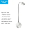 Lampa ścienna 1W/3W czytanie LED Book Light Sconce Bedside Study Studium lampy luminarnej