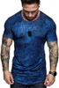 T-shirts pour hommes 2023 Summer Sports Tshirt Tie-dye O-Neck Short Sleeve Men Tops