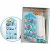 Sacs de rangement 16 poches sac suspendu transparent chaussettes soutien-gorge sous-vêtements support cintre organisateur pour salle de bain salon