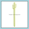 Stylos Gel Creative Petit Cactus Du Désert Frais Style Stylo Corée Du Sud Papeterie Dessin Animé Mignon Étudiant Prix Dhs Sn3554 Drop Delivery O Dhju3