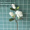 Fiori decorativi Simulazione Orchidea Seta artificiale per la decorazione domestica Vaso Display Magnolia Matrimonio Sposa con ghirlanda finta
