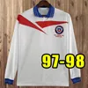 RETRO Cile 9 ZAMORANO 11 SALASSoccer Jersey 1996 1997 1998 home maglia rossa da calcio Collezione vintage classica antica 96 97 98 CALCIO 2014 manica lunga corta