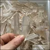 Искусство и ремесла 6pcs Clear Natural Lemurian семян Кварц -кристаллическая точка образец Рейки Заживание грубых драгоценных камней Медитация