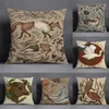 枕ケースフォレストアニマルシリーズパターン装飾枕カバースクエアホームオフィスの装飾（45cm 45cm）