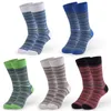 Men's Socks Peonfly Funny Casual Colorful Striped Men Classic Comfort Hit Color Sokken For Bussiness Fashion Cotton Happy