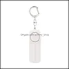 Keychains Lanyards 자기 방어 매력 안티 레이프 장치 듀얼 스피커 Loud Alarm Alert Attack 공황 안전 개인 보안 Keychai Dhawd