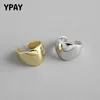 バックイヤリングYPAY 1 PC PURE 925 STERLING SILVER SILVER SILVER SILVER SMOUSE EAR CUFF CLIP ON FOR WOMEN GIRL ON PIERCING EARING FINE JEWELRY YME478