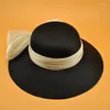 Copricapo Cappello Nero Elegante fiocco britannico Copricapo da sposa Matrimonio